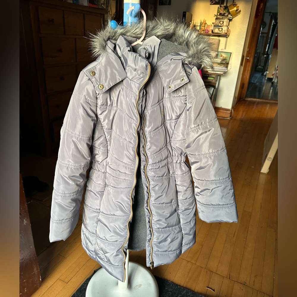 Girls Calvin Klein down coat  girls size 8/ 10 medium